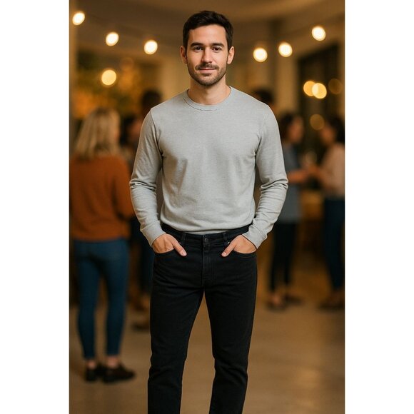 AG Adriano Goldschmied The Dylan Slim Skinny Corduroy Pant Men 32R Sulfur Black - Picture 3 of 16